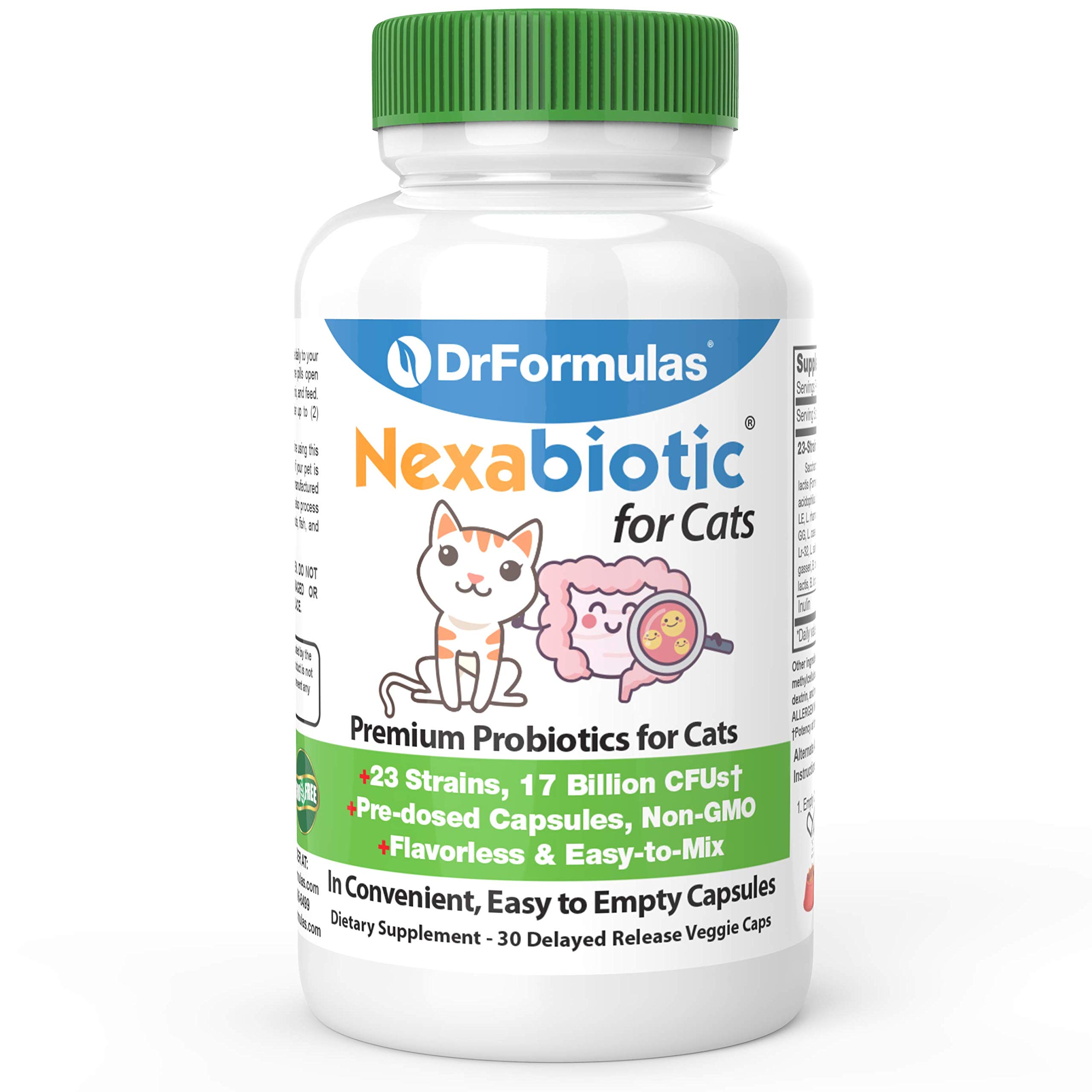 DrFormulas Nexabiotic Probiotics for Cats Powder Treats Diarrhea for