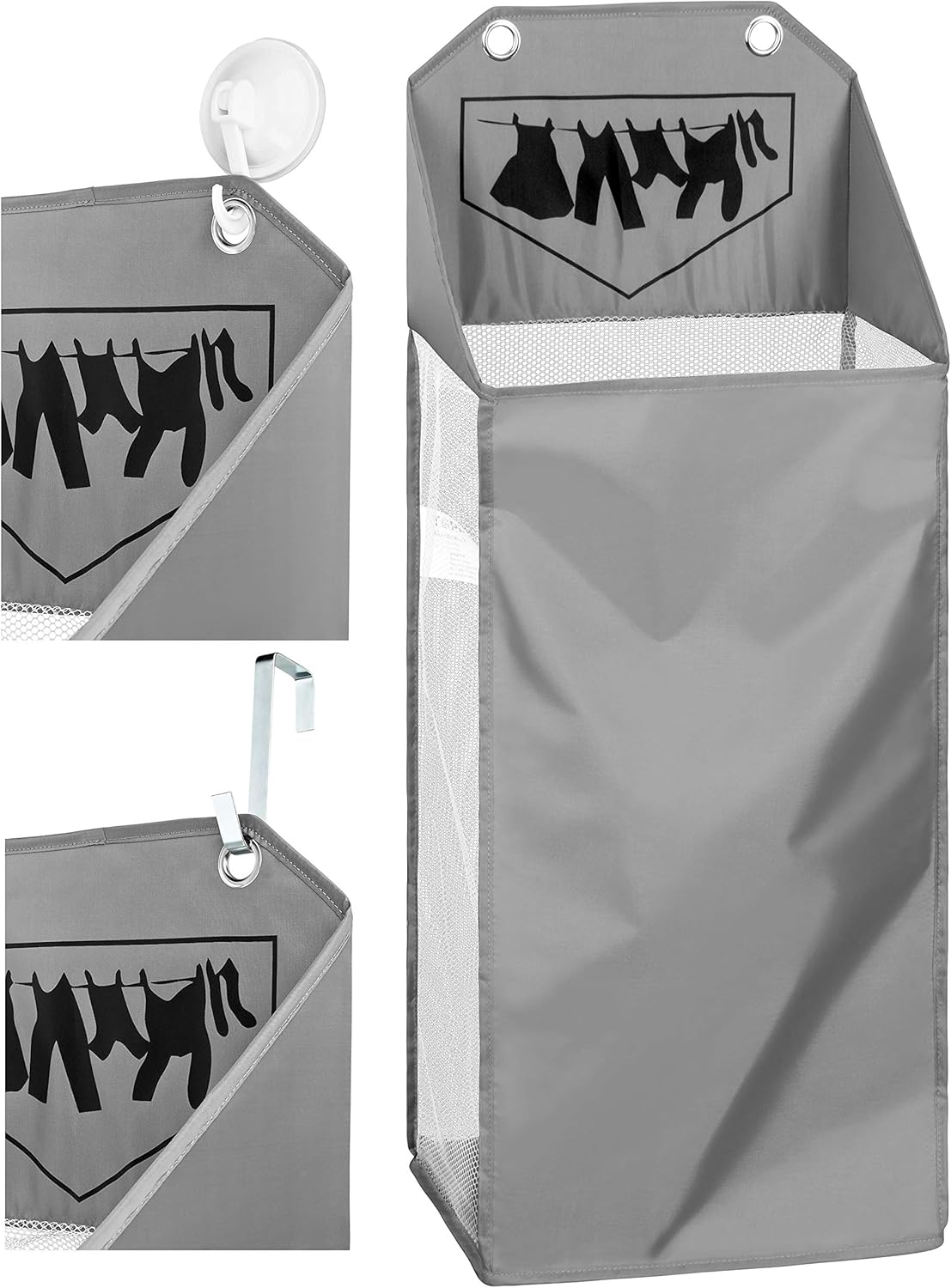 TOPP4u Hanging Laundry Basket, 32x21x58 cm 1x Amazon.co.uk Kitchen