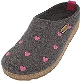 HAFLINGER Cuoricini Felt Clog Wool Slipper
