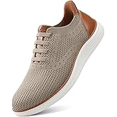 VILOCY Men's Slip on Casual Dress Tennis Walking Shoes Ease in Laceless Fashion Sneakers Breeze Business Oxfords