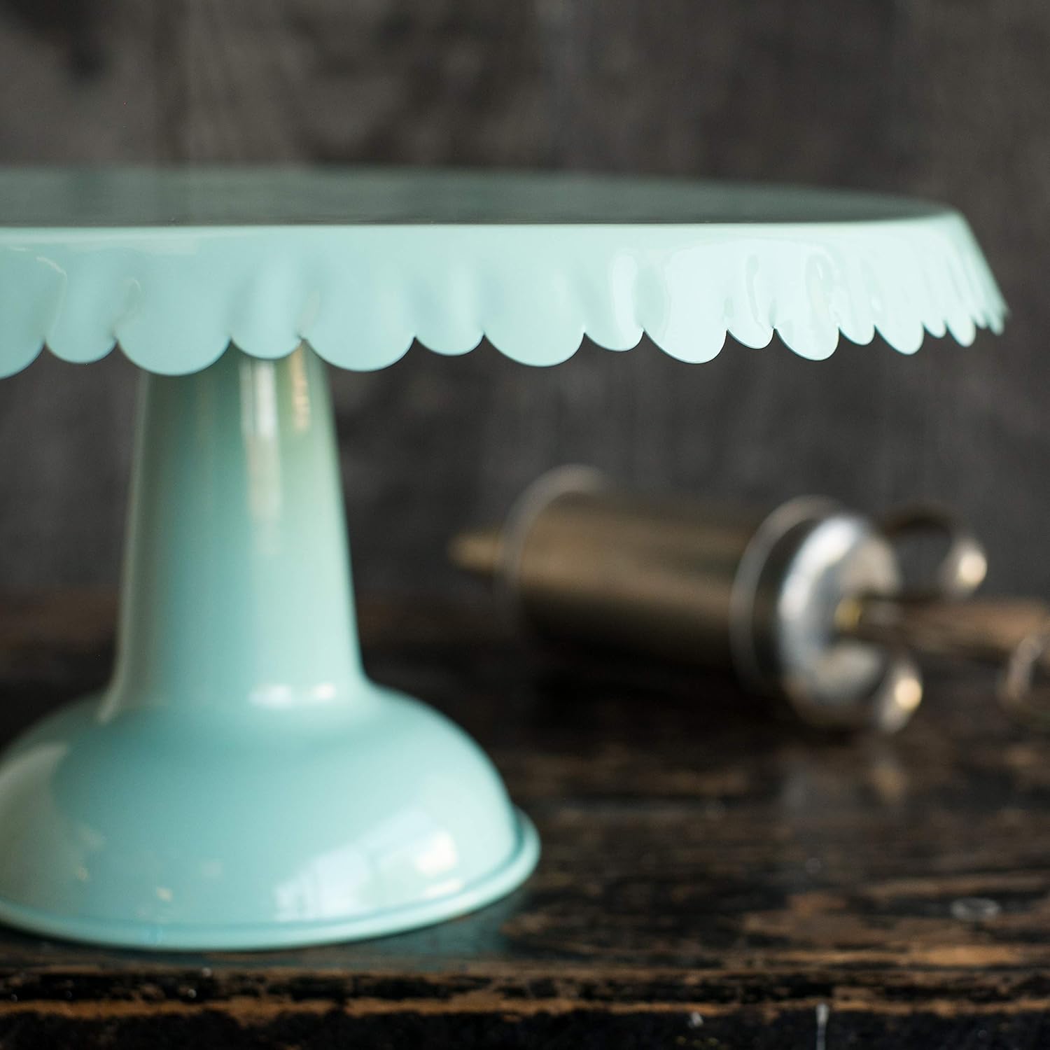  | Now Designs Tin Cake Stand, Aqua: Cake Stands