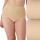 Bali Women's Ultra-Firm Control Shapewear Brief, Seamless Shaping Underwear, 2-Pack