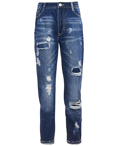 Gulliver Mädchen Jeans Hose | Farbe Blau | Baumwolle | Gerade Passform mit Löchern | Distressed | für 11-14 Jahre