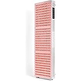 Makiuri Red Light Therapy Lamp | LED Light Therapy Panel for Face & Body | Infrared & Red Light in 5 Wavelengths | Supports Relaxation, Skin Appearance & Overall Wellness | Neptune (White 300 LED)