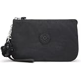 Kipling Womens Creativity Extra Large Wristlet, Versatile Cosmetics Kit, Lightweight Nylon Travel Organizer Pouch, Black Noir, Extra Large US