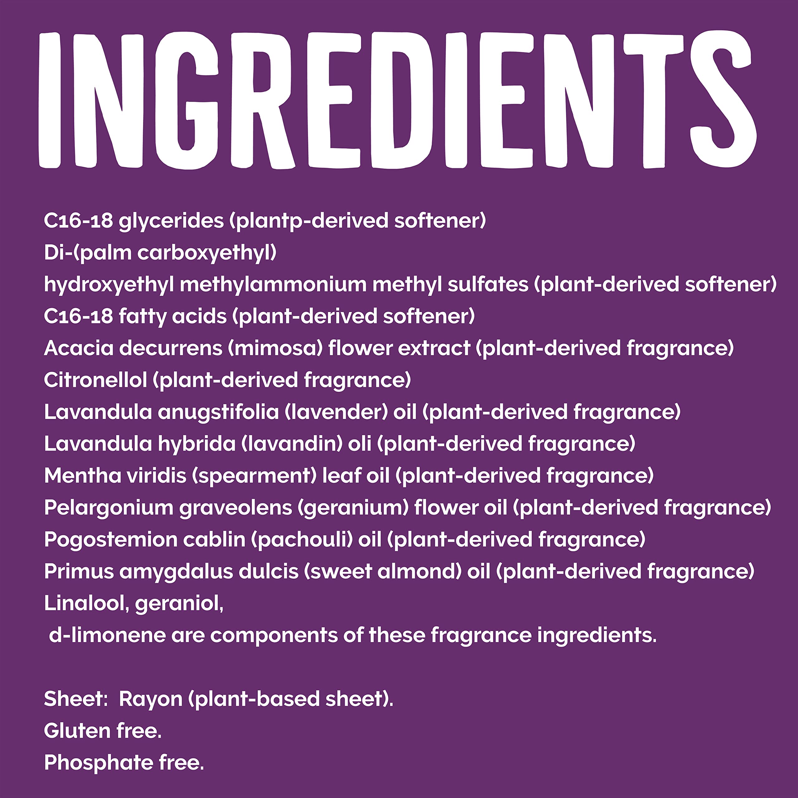 Seventh Generation Dryer Sheets Fabric Softener Fresh Lavender Scent with 100% Essential Oils and Botanical Ingredients 80 Sheets (Pack of 4)