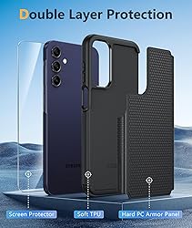 FNTCASE for Samsung Galaxy A15-5G Case: Dual Layer