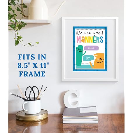 Mua Carson Dellosa Classroom Rules Happy Place 14-Piece Posters Set ...