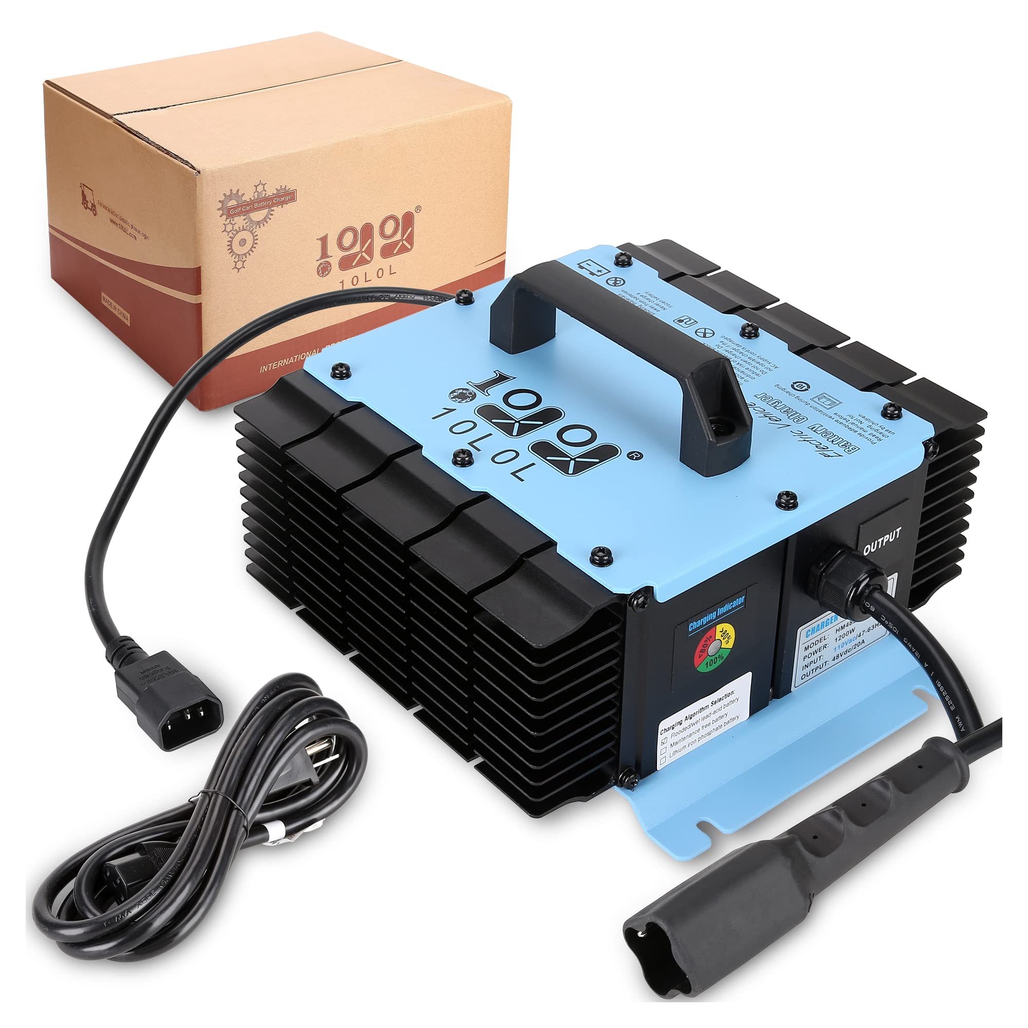 Photo 1 of 10L0L 20 AMP 48 Volt Golf Cart 3 Model Charger for Yamaha G29 Drive & Drive 2 Golf Carts - Fast Charging Battery Charger Support Lead Acid, AGM/Gel, Lithium Battery