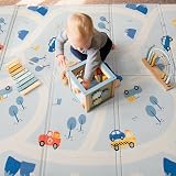 KandyToys Folding Road Baby Play Mat 1.98m x 1.48m Thick 10mm XPE Waterproof view 4