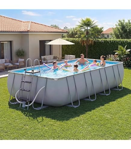 Amazon.com: Intex 16ft X 8ft X 42in Prism Frame Rectangular Pool