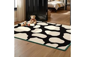 Qcold Front Door Mat Indoor,Spotted 32"x40" Non Slip Absorbent Back Doormat,Washable Resist Dirt Entrance Inside Mat,Low-Prof