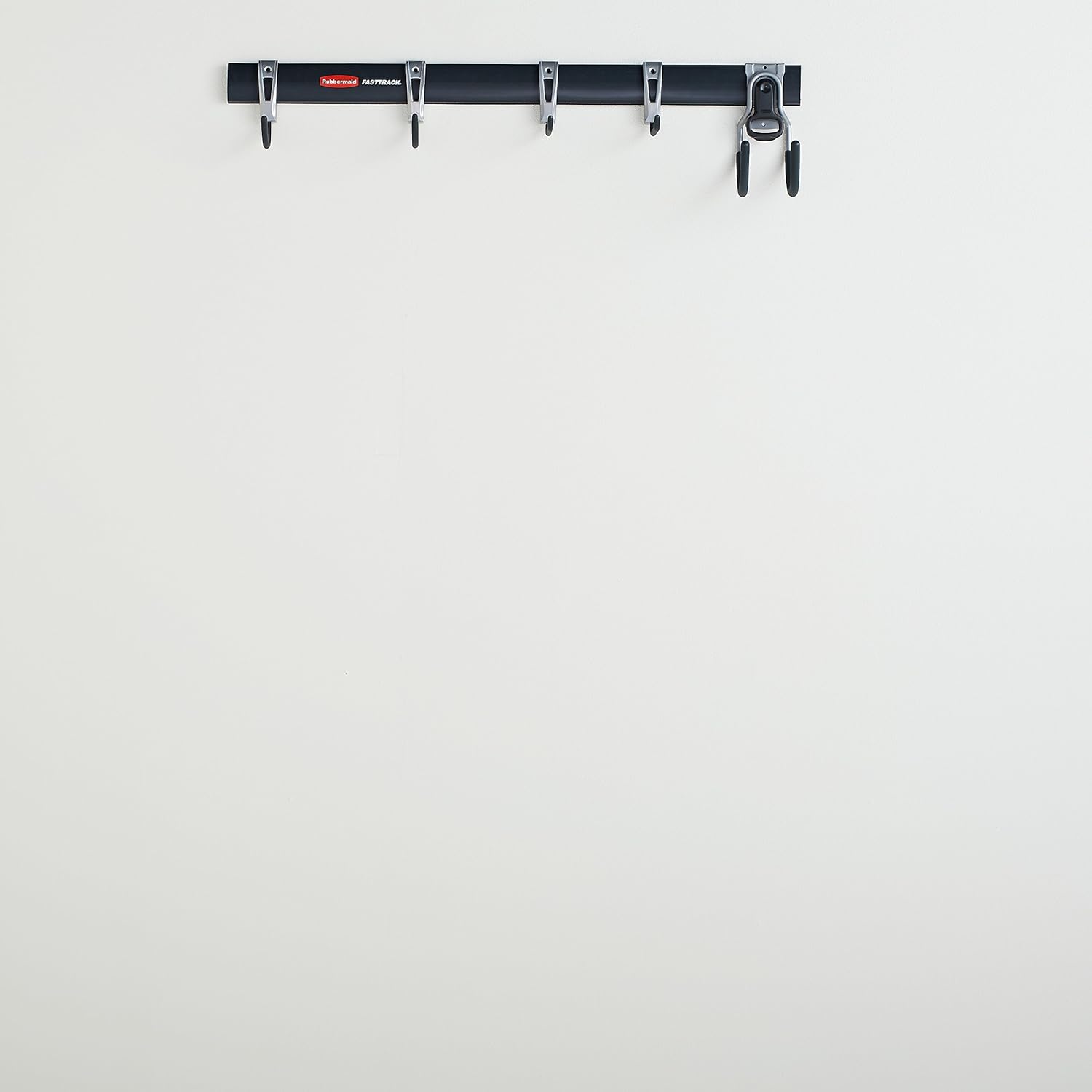 RUBBERMAID 1784415 48" Fast Track Rail,Satin Nickel/Black,Individual: Home & Kitchen