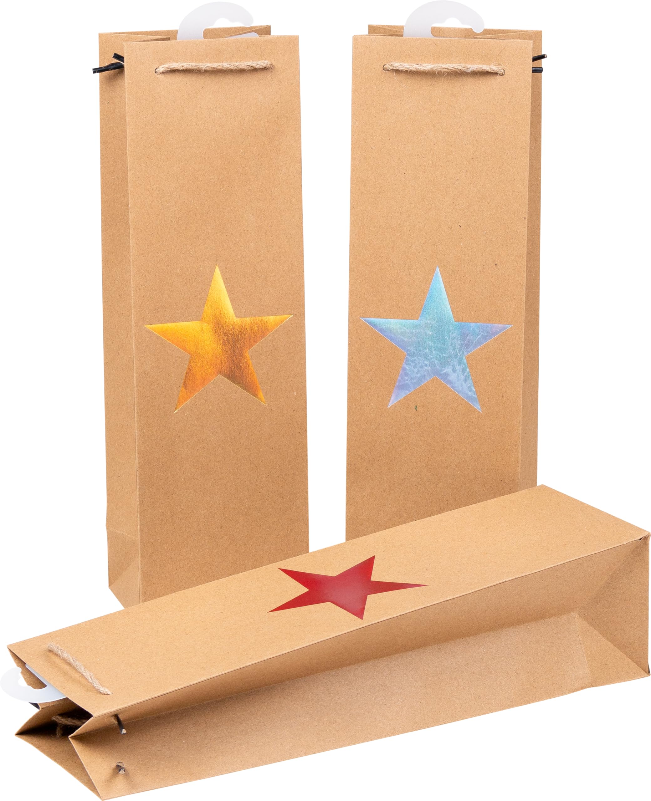 Heku 30820 35 Metallic Bottle Bag, Paper, 17 x 13 x 14