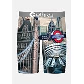 Ethika Men's Staple Boxer Brief, Fair Warning | Premium Stretch mens staple with Signature Design, No Ride-up and Breathable Cotton