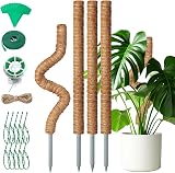 Mactoou Moss Pole 65cm 4Pcs Coir Moss Poles for Monstera Bendable Totem Pole Kit view 1