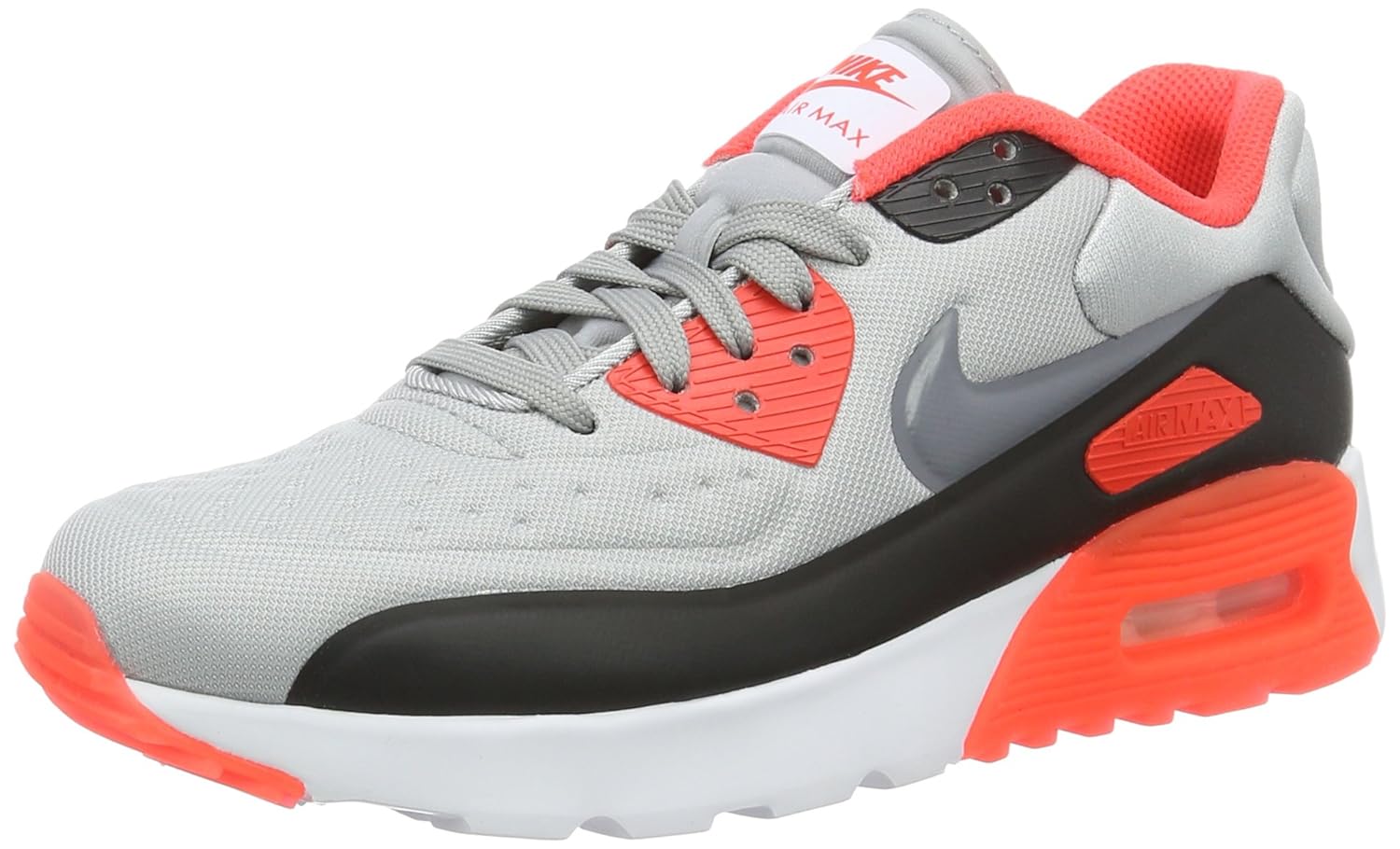 Buy Nike Air Max 90 Ultra SE Wolf Grey/Cool Grey-Bright Crimson-Black (Big Kid) (4. 5 M US Big 