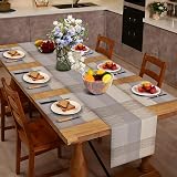 Aofmee Table Runner and Placemats Set of 7 PVC Heat Resistant Non Slip view 2