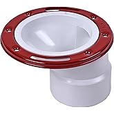 Oatey 3 in. or 4 in. PVC Offset Closet Flange with Metal Ring without Test Cap