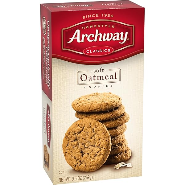 ARCHWAY COOKIES, CLASSIC SOFT OATMEAL COOKIES, 9.5 OZ