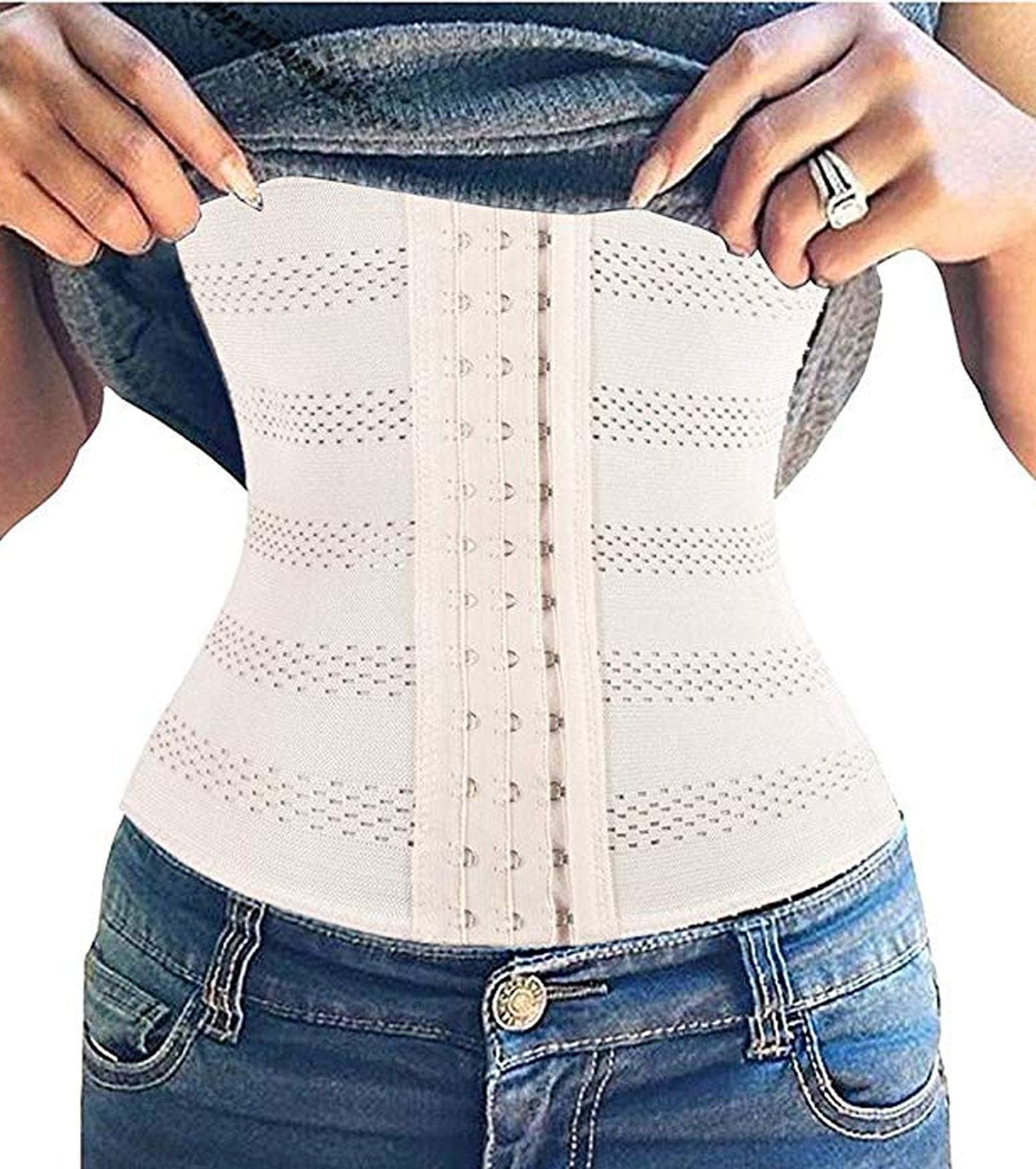 Waist Trainer Corset Breathable and Invisible Waist Shaper Training Waist Cincher for Women Tummy Control