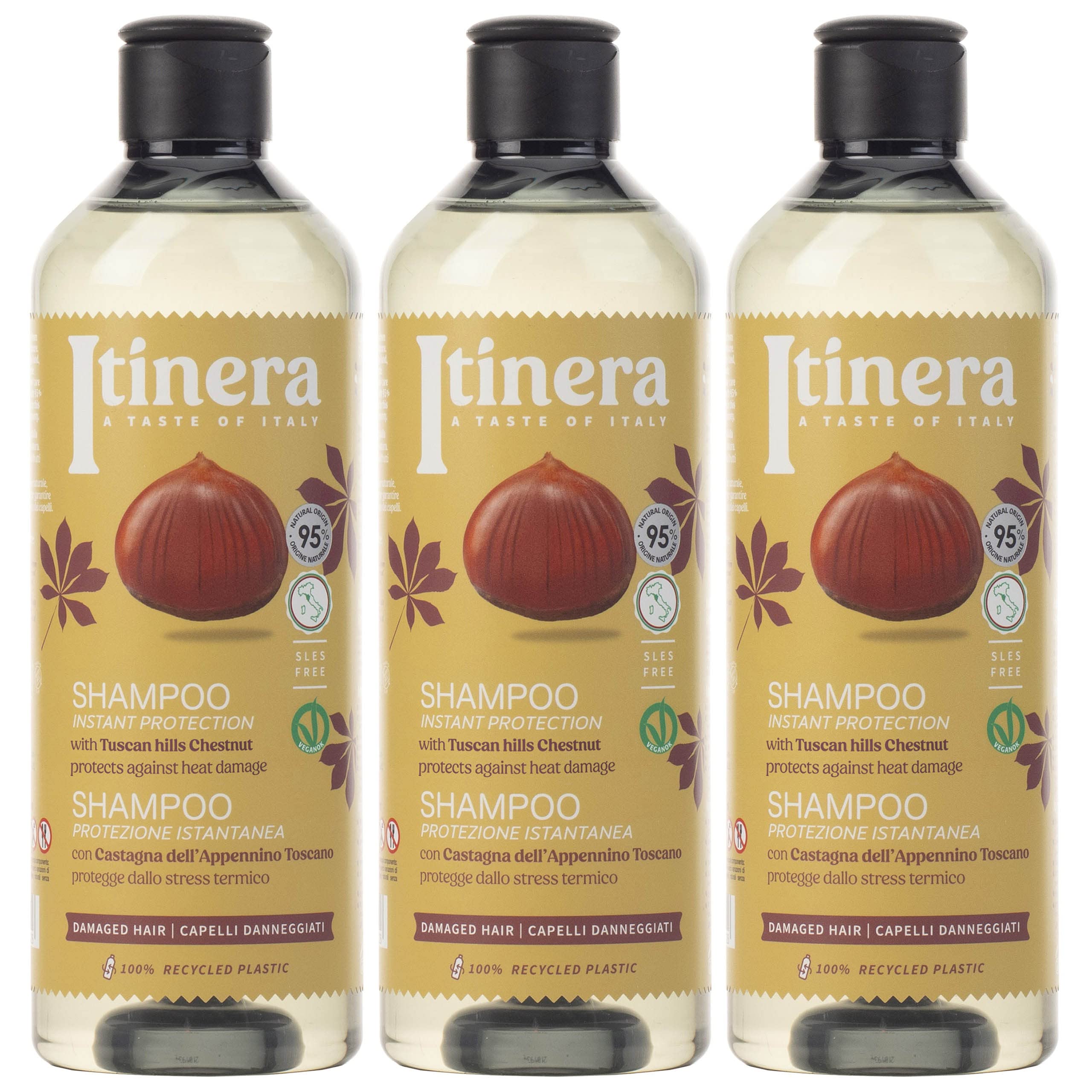 ITINERA Daily sebum control Shampoo with Amalfi coast lemon, 95% natural ingredients, 370 ml 1 units