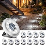 Torchtree 2023 Upgraded Solar Outdoor Ground Lights 12 Pack 8 LED 40 lm IP65 view 9