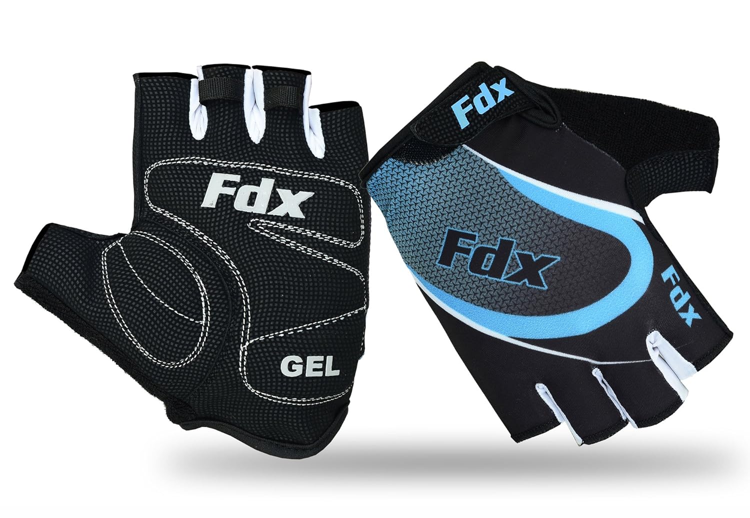Fdx Cycling Gloves Half Finger Gel Foam Padded Bike Fingerless