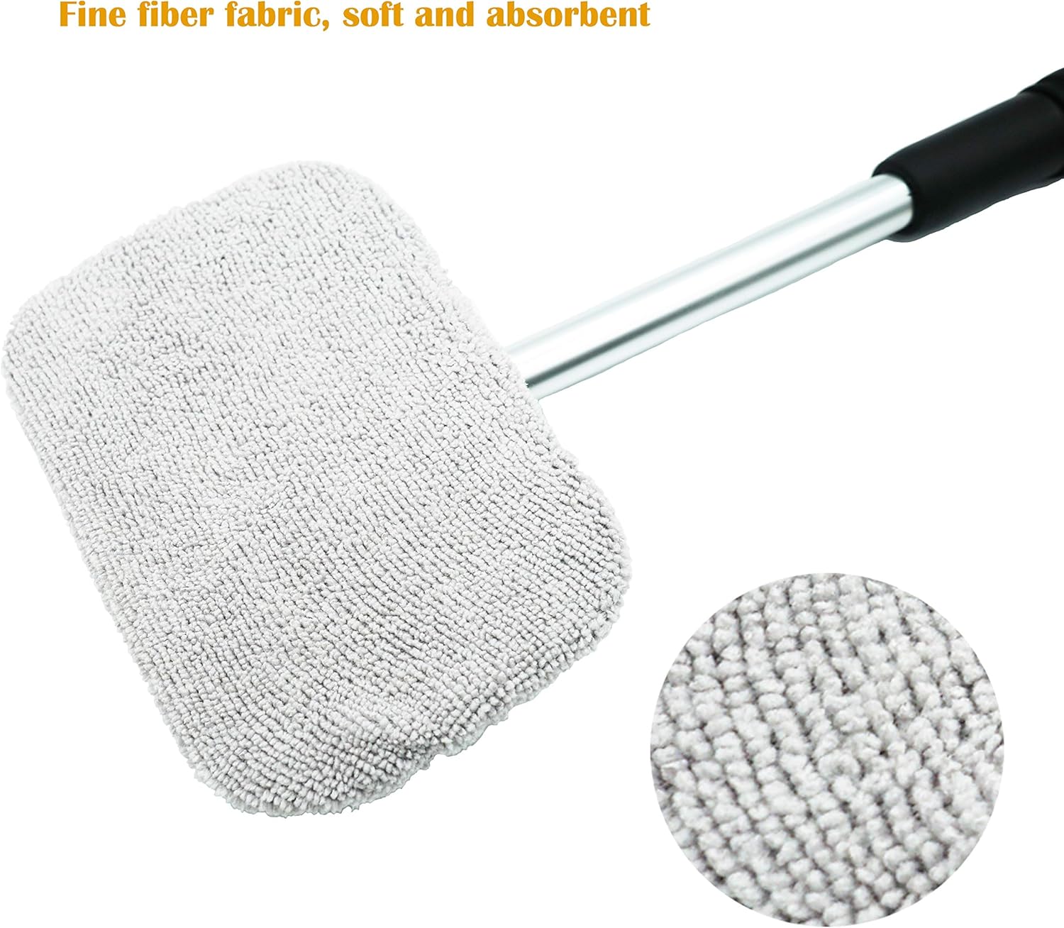 Car Windshield Cleaner Wand Cleaning Kit Interior,Car Window Cleaning Tools for Wiper Fluid and Defogging,Invisible Glass Cleaner Automotive Tools with Spray Bottle: Automotive