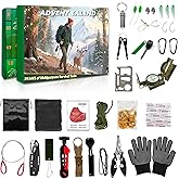 Advent Calendar 2025, 24 Days Survival Kit out door for Christmas Countdown Camping Gear, Survival Gear Advent Calender Gifts for Men Dad Husband
