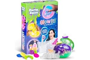 Doctor Squish Glow in The Dark Squishy Pack Refills - DIY Squishy Making Kit - Create Your Own Squishies with Neon Glow Effects