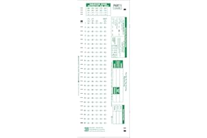 PRECISION DATA PRODUCTS PDP 50, 889 E Compatible Testing Forms 50 QUES X 5 Choice APLHA (50/pkg)