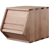 unununu Stackable Solid Wood Storage Chests, Modular Bins with Lids,11.75"W | Wooden Cabinet, Entryway Multiuse Box, Closet Organizer, Pantry, Media Unit, Nightstand, Drawers, Accessories, Books, CD/DVD