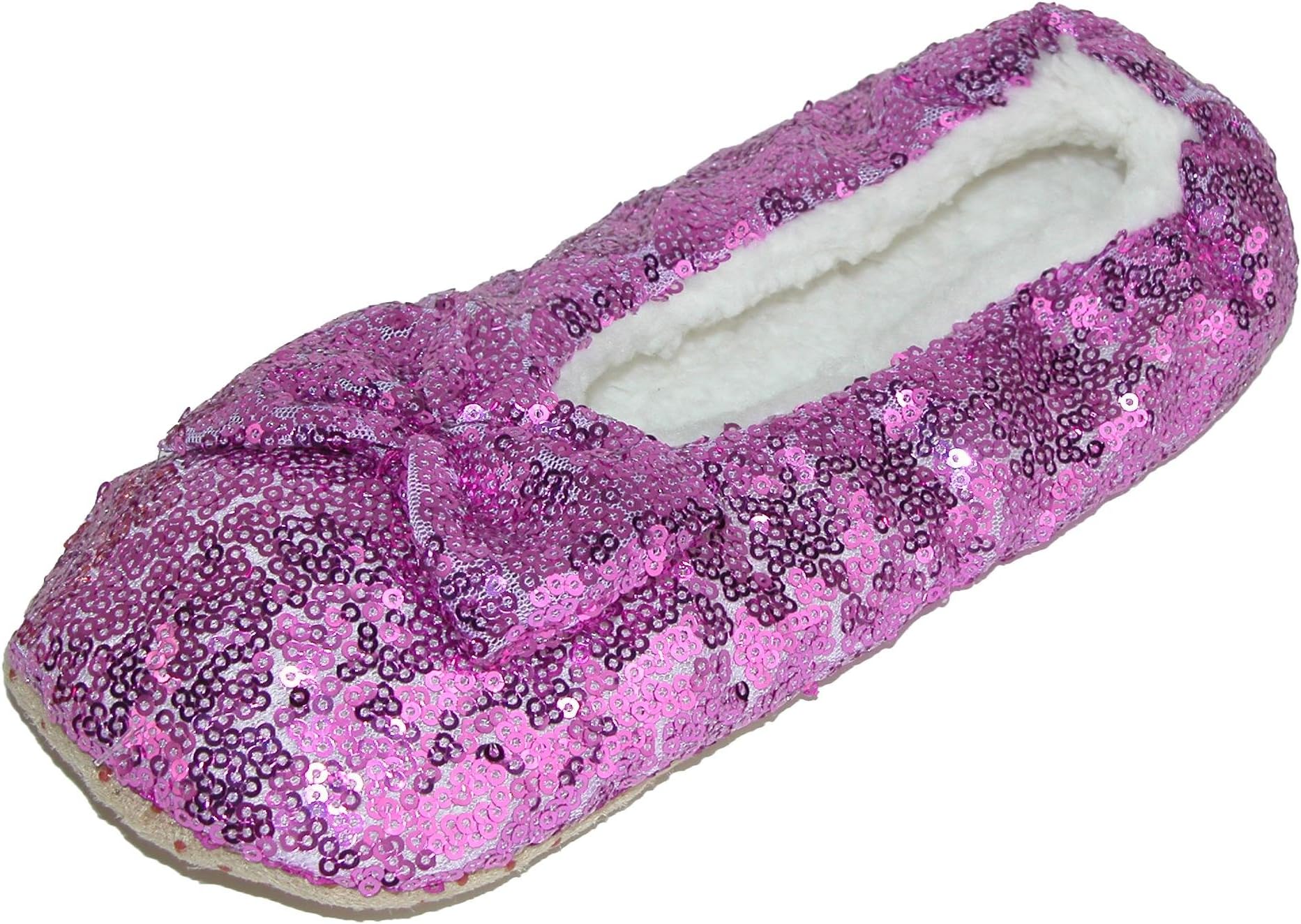 Alotta Knits Women's Knitted Moose Slippers with Sherpa Fleece Lining