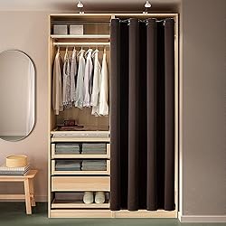 ChrisDowa Blackout Door Curtains for Doorway
