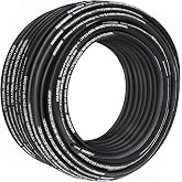 VEVOR Hydraulic Hose 328 Feet Rubber Hydraulic Hoses with 2 High-Tensile Steel Wire Braid, Inner Diameter 3/8 Inch, 5000 PSI Max, Bulk Hydraulic Hose -40 &deg;F to 250 &deg;F, Hydraulic Oil Flexible Hose