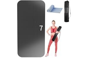EVEME Extra Large Yoga Mat 96" x 32" x 1/4 inch, Workout mats for home gym,Exercise mats for home workout,Yoga mat thick large wide,Large exercise mats for home gym,Fitness equipment mat