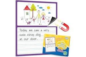 Aizweb Giant Magnetic Draw & Write Paper,Dry Erase Handwriting Lined Paper for Classroom Whiteboard Accessories, Writing Chart Paper Teacher Must Have Homeschool Teaching Supplies,Teacher Essential