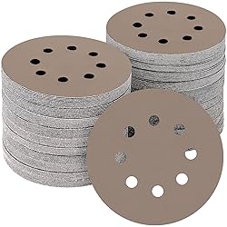 POTUINOM 50PCS 5 inch Silicon Carbide Sanding Discs