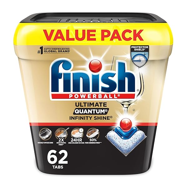 FINISH ULTIMATE QUANTUM INFINITY SHINE DISHWASHER PODS, NEW...