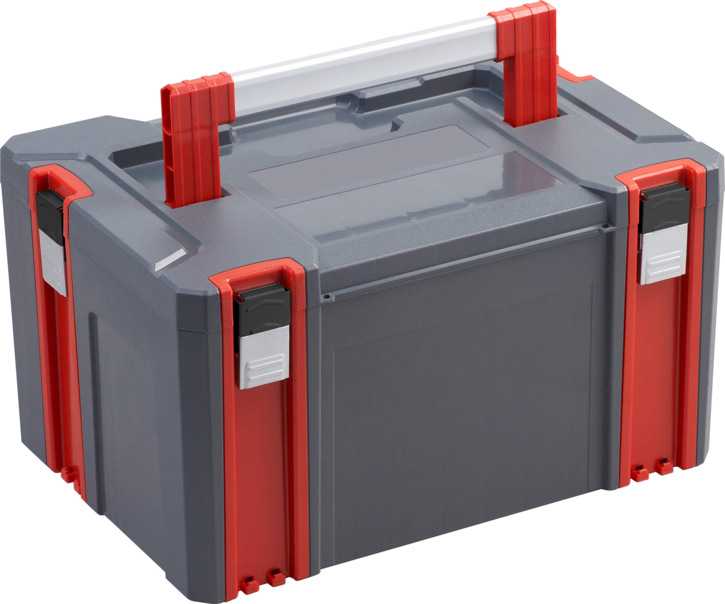 Connex System Box – Size L – 34 Litre Volume – 80 kg Load Capacity – Individually Expandable System – Stackable – Made of Robust Plastic/Stackable Box/Tool Box / COX566202