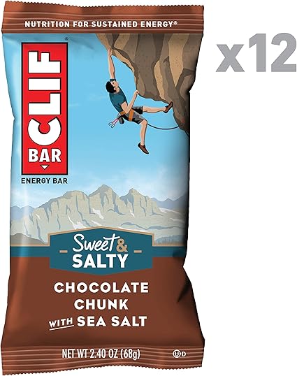 Amazon Com Clif Bar Sweet Salty Energy Bars Chocolate Chunk