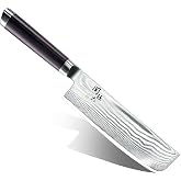 Kai KAI AE5206 Nakiri Knife Seki Magoroku Damascus, 6.5 inches (165 mm), Nakiri, Made in Japan