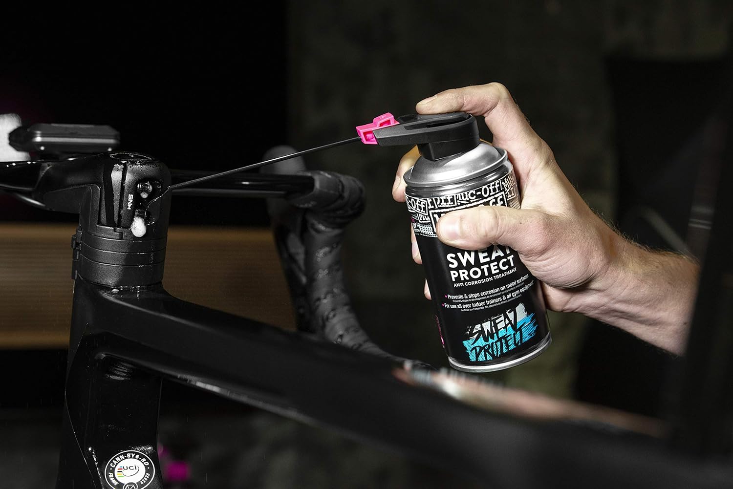 Muc-Off Sweat Protect, Indoor Trainer and Gym Equipment Anti-Corrosion Spray, Drives Out Moisture, Prevents Rust - Image 4