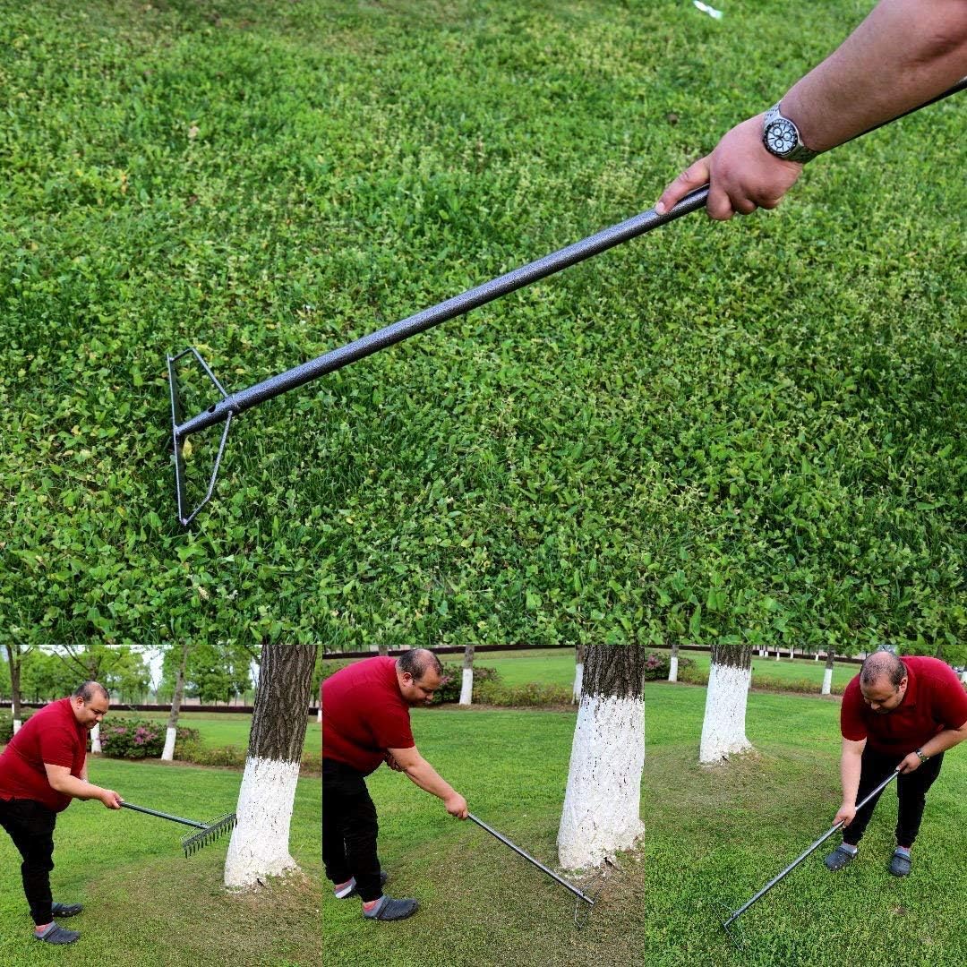 Ac Rake Old Tjikko Soil Rake,Garden Rake Heavy Duty,Green Rake Gardening ...