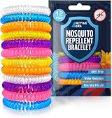 Active Era Mosquito Repellent Bracelet 12 Pack DEET Free 250H 10 Days