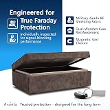 Ananta Faraday Box for Car Keys Premium RFID Key Box Brown view 4
