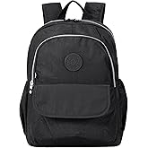 Vendra Moka Compact Hiking Nylon Waterproof Laptop Backpack Purse for Women and Men, Small Lightweight Travel Casual Outdoor Dayback