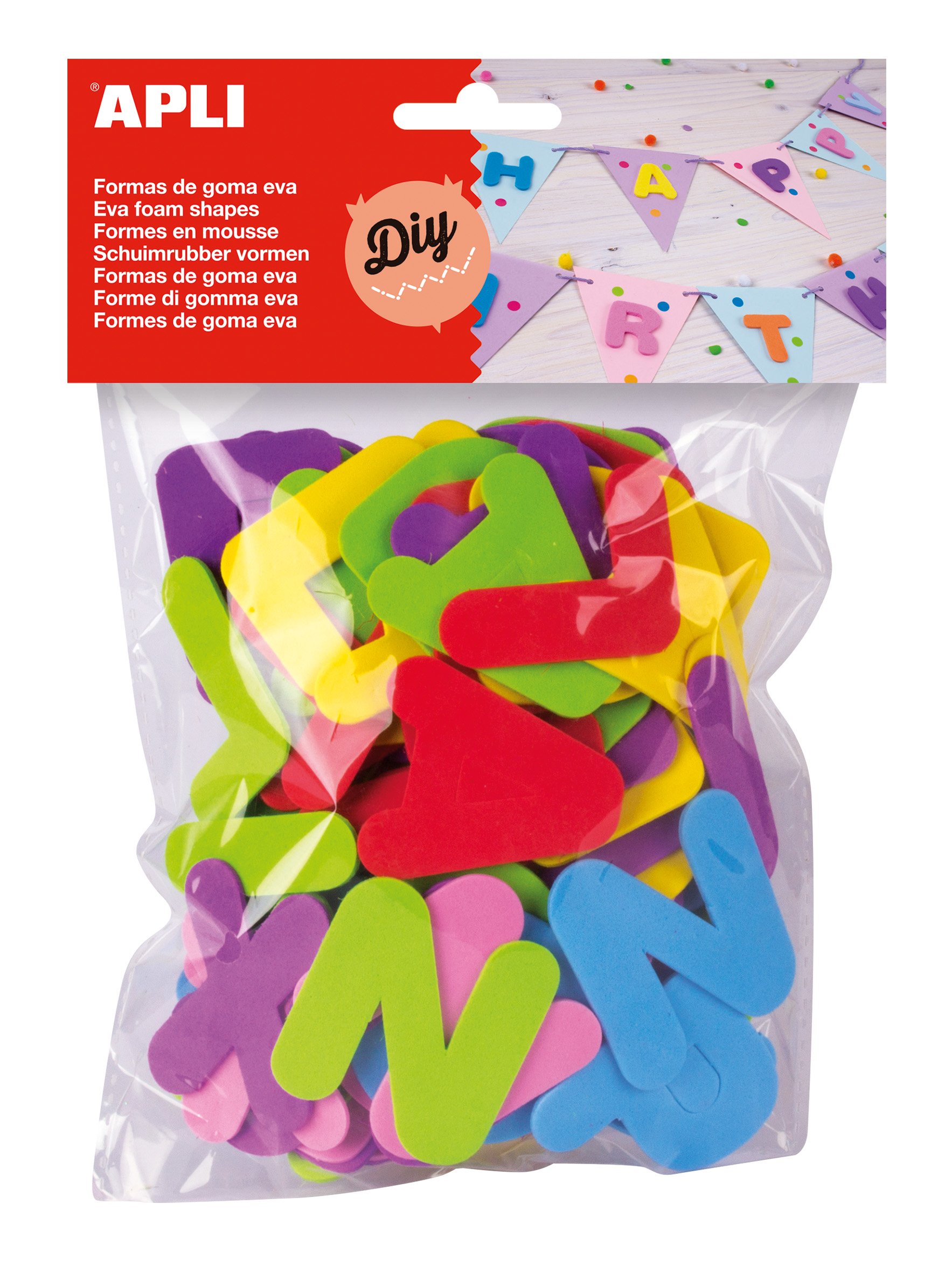 Apli 218102 - Eva Foam Letters - Bag of 104 Units