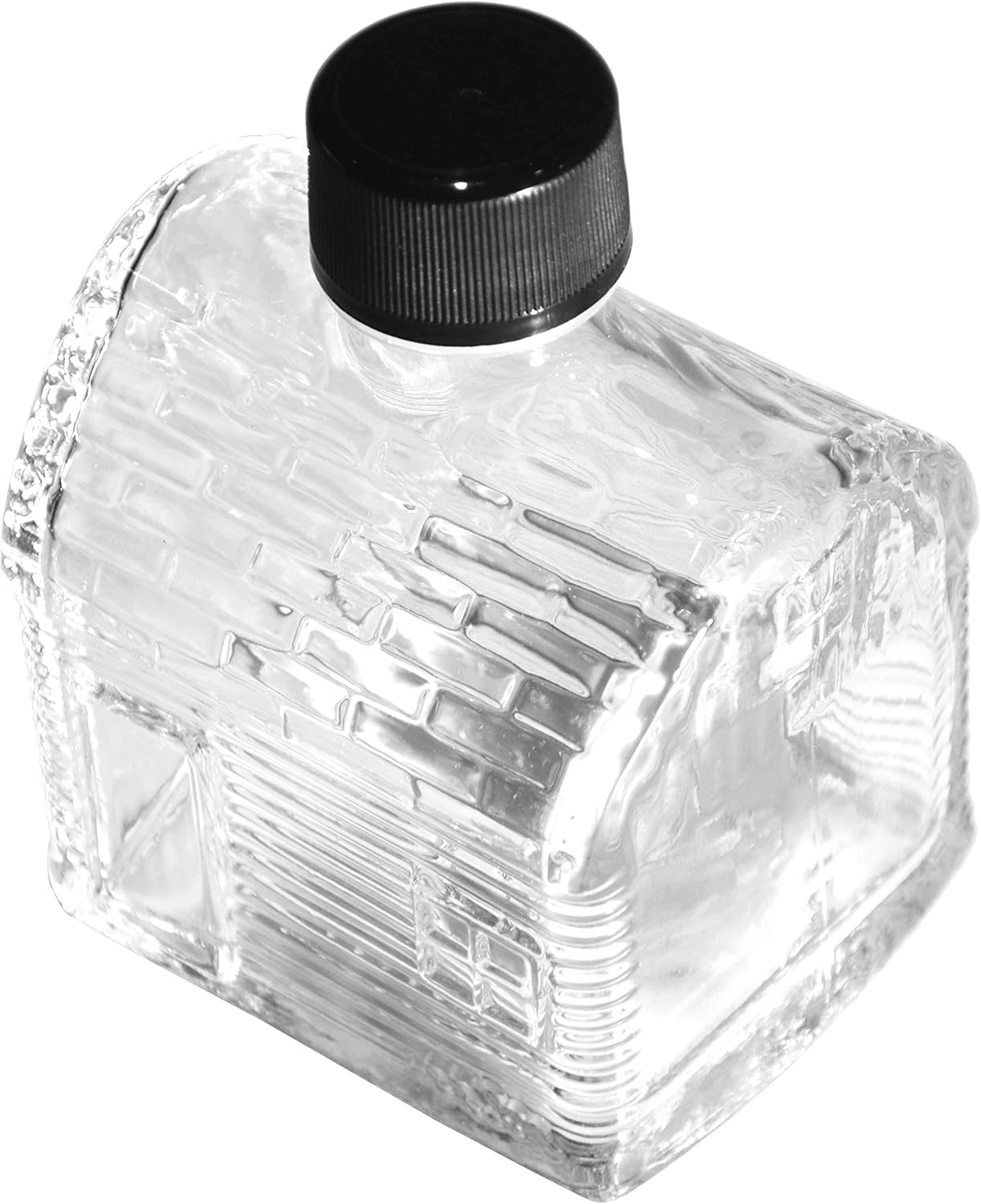 North Mountain Supply 250ml Glass Maple Syrup Sugar Shack Bottles - with Black Plastic Tamper Evident Lids - Case of 12